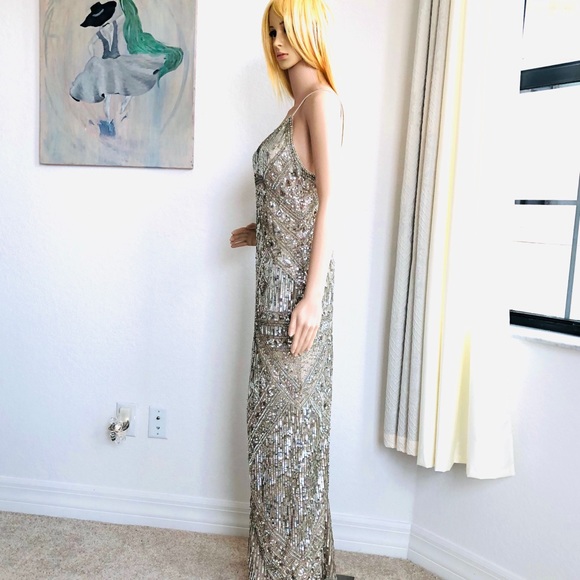 Aidan Mattox Beaded Gown - Picture 4 of 9